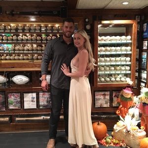 Lulus Cream lace maxi dress